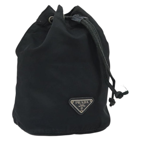 PRADA Purse Pouch Nylon Black Auth SW2092