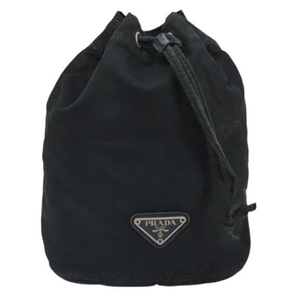 PRADA Purse Pouch Nylon Black Auth SW2092