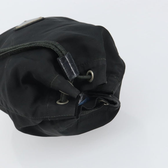 PRADA Purse Pouch Nylon Black Auth SW2092