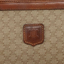 CELINE Macadam Canvas Clutch Bag PVC Beige Gold Auth SW2093-12