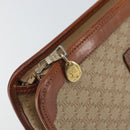 CELINE Macadam Canvas Clutch Bag PVC Beige Gold Auth SW2093-13