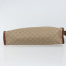 CELINE Macadam Canvas Clutch Bag PVC Beige Gold Auth SW2093-7