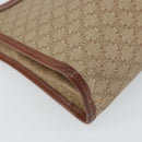 CELINE Macadam Canvas Clutch Bag PVC Beige Gold Auth SW2093-9