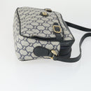 GUCCI GG Plus Supreme Shoulder Bag PVC Navy Gold Auth SW2094-4