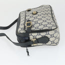 GUCCI GG Plus Supreme Shoulder Bag PVC Navy Gold Auth SW2094-5
