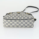 GUCCI GG Plus Supreme Shoulder Bag PVC Navy Gold Auth SW2094-9