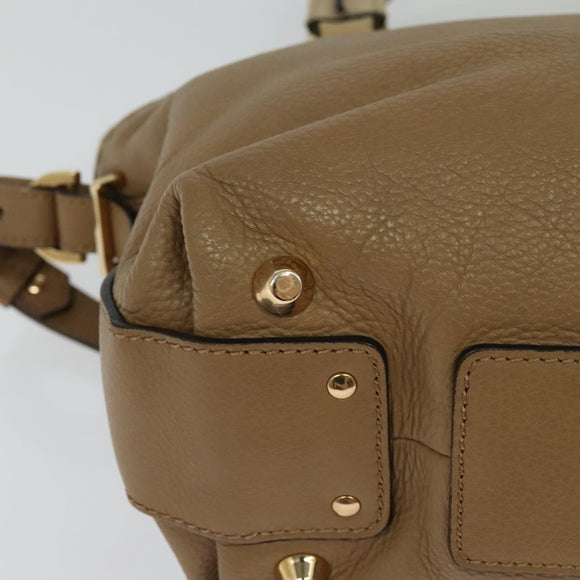 Chloe Angie Hand Bag Leather 2way Brown Auth sw210