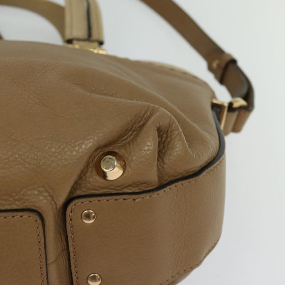 Chloe Angie Hand Bag Leather 2way Brown Auth sw210