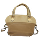 Chloe Angie Hand Bag Leather 2way Brown Auth sw210-3