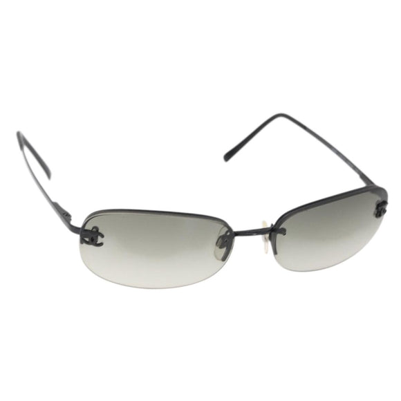 CHANEL Sunglasses plastic Black CC Auth SW2100V