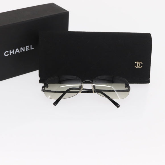 CHANEL Sunglasses plastic Black CC Auth SW2100V