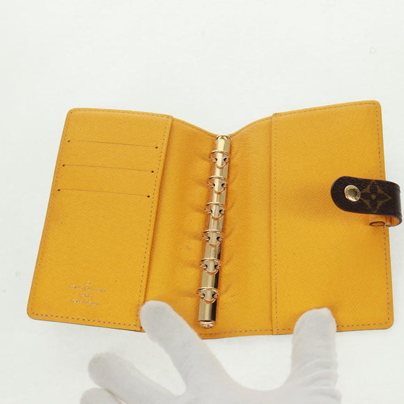 LOUIS VUITTON Monogram Groom Agenda PM Day Planner Cover R20019 LV Auth SW2101V