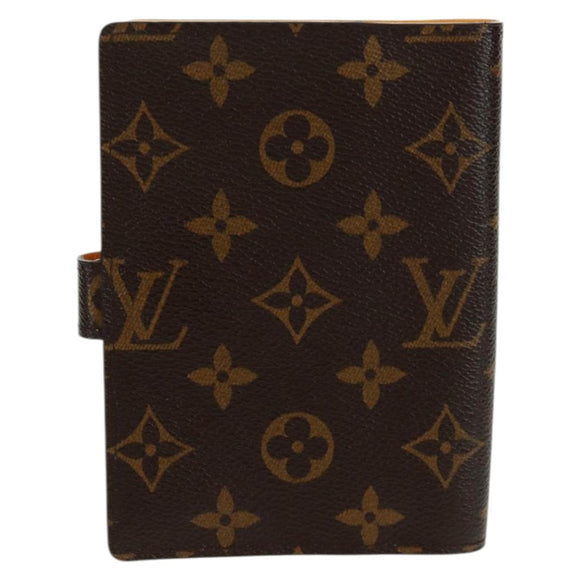 LOUIS VUITTON Monogram Groom Agenda PM Day Planner Cover R20019 LV Auth SW2101V