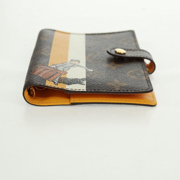 LOUIS VUITTON Monogram Groom Agenda PM Day Planner Cover R20019 LV Auth SW2101V