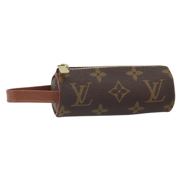 LOUIS VUITTON Monogram Etui 3 Ball de Golf Pouch M58249 LV Auth SW2102