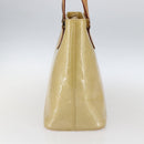 LOUIS VUITTON Monogram Vernis Houston Hand Bag Beige M91004 LV Auth SW2105-4