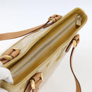 LOUIS VUITTON Monogram Vernis Houston Hand Bag Beige M91004 LV Auth SW2105-6