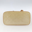 LOUIS VUITTON Monogram Vernis Houston Hand Bag Beige M91004 LV Auth SW2105-5