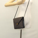 SAINT LAURENT Shoulder Bag Canvas Purple Gold Auth sw211-21