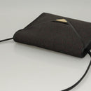 SAINT LAURENT Shoulder Bag Canvas Purple Gold Auth sw211-6