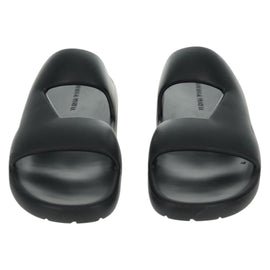 BOTTEGA VENETA Band Slide Sandals Rubber 41 Black Auth SW2112SM - 0