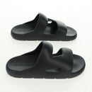 BOTTEGA VENETA Band Slide Sandals Rubber 41 Black Auth SW2112SM-5