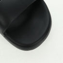 BOTTEGA VENETA Band Slide Sandals Rubber 41 Black Auth SW2112SM-6