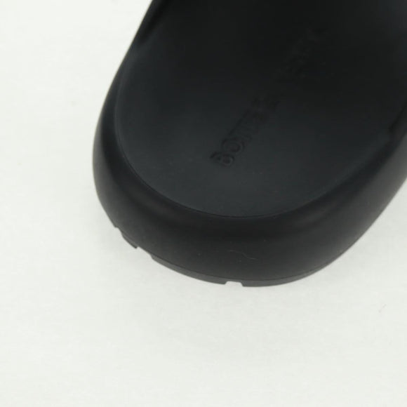 BOTTEGA VENETA Band Slide Sandals Rubber 41 Black Auth SW2112SM