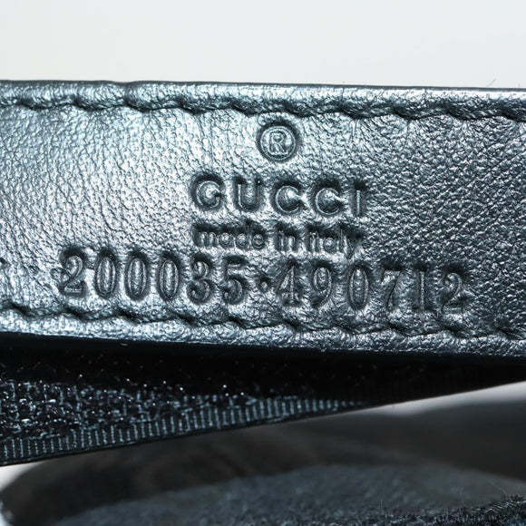 GUCCI GG Canvas Web Sherry Line Cap M Black Red Green 200035 Auth SW2113V