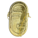 FENDI Orlock Smartphone Shoulder Case Bag Leather Gold Auth SW2114SAM-1