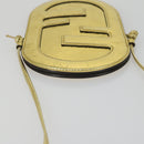 FENDI Orlock Smartphone Shoulder Case Bag Leather Gold Auth SW2114SAM-6