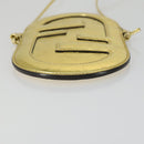 FENDI Orlock Smartphone Shoulder Case Bag Leather Gold Auth SW2114SAM-5