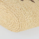 PRADA Large Tote Bag Raffia Beige Auth SW2119SAM-10