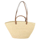 PRADA Large Tote Bag Raffia Beige Auth SW2119SAM-2