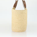 PRADA Large Tote Bag Raffia Beige Auth SW2119SAM-3