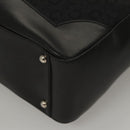 CELINE C Macadam Canvas Hand Bag Black Auth sw212-14
