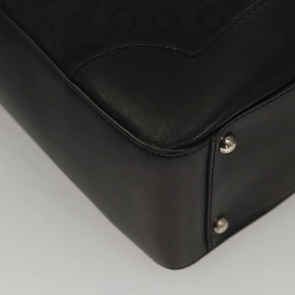 CELINE C Macadam Canvas Hand Bag Black Auth sw212