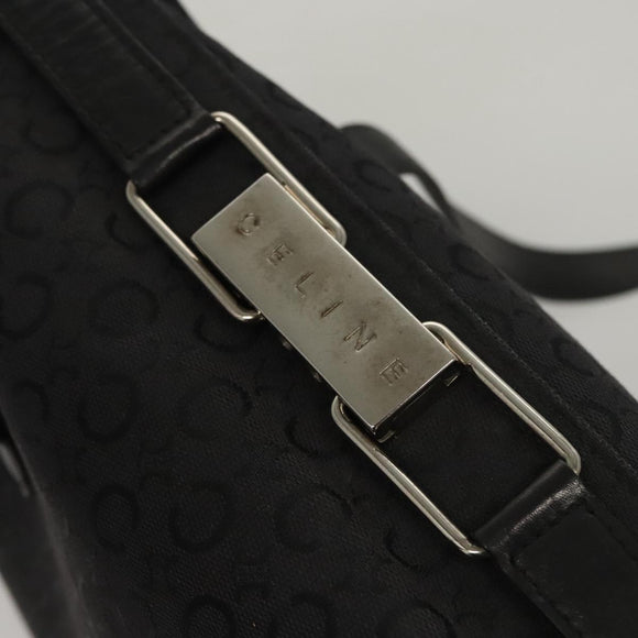 CELINE C Macadam Canvas Hand Bag Black Auth sw212