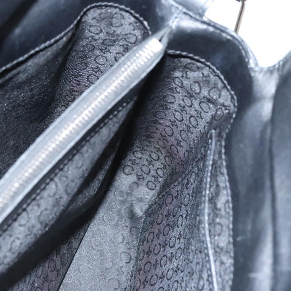 CELINE C Macadam Canvas Hand Bag Black Auth sw212