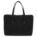 CELINE C Macadam Canvas Hand Bag Black Auth sw212-13