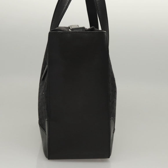 CELINE C Macadam Canvas Hand Bag Black Auth sw212