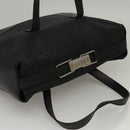CELINE C Macadam Canvas Hand Bag Black Auth sw212-6