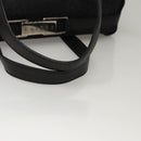 CELINE C Macadam Canvas Hand Bag Black Auth sw212-7