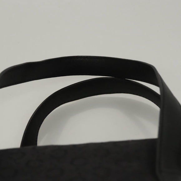CELINE C Macadam Canvas Hand Bag Black Auth sw212