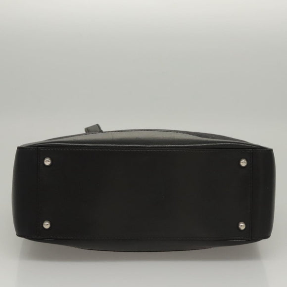 CELINE C Macadam Canvas Hand Bag Black Auth sw212