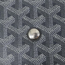GOYARD Herringbone Capecian MM Bag PVC Leather Gray Silver Auth SW2120SM-17