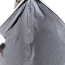 FENDI Zucca Canvas Shoulder Bag Black Brown Silver Auth SW2121SAM-20
