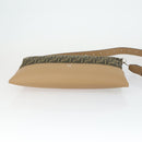 FENDI Zucca Canvas Shoulder Bag Black Brown Silver Auth SW2121SAM-5