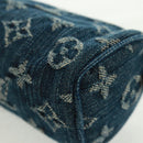 LOUIS VUITTON Monogram Denim Trousse Speedy GM Pouch Blue M95081 Auth SW2123SAV-14