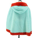 GUCCI Tiger Coat Poncho Jacket Fur Peppermint Auth SW2126SM-2